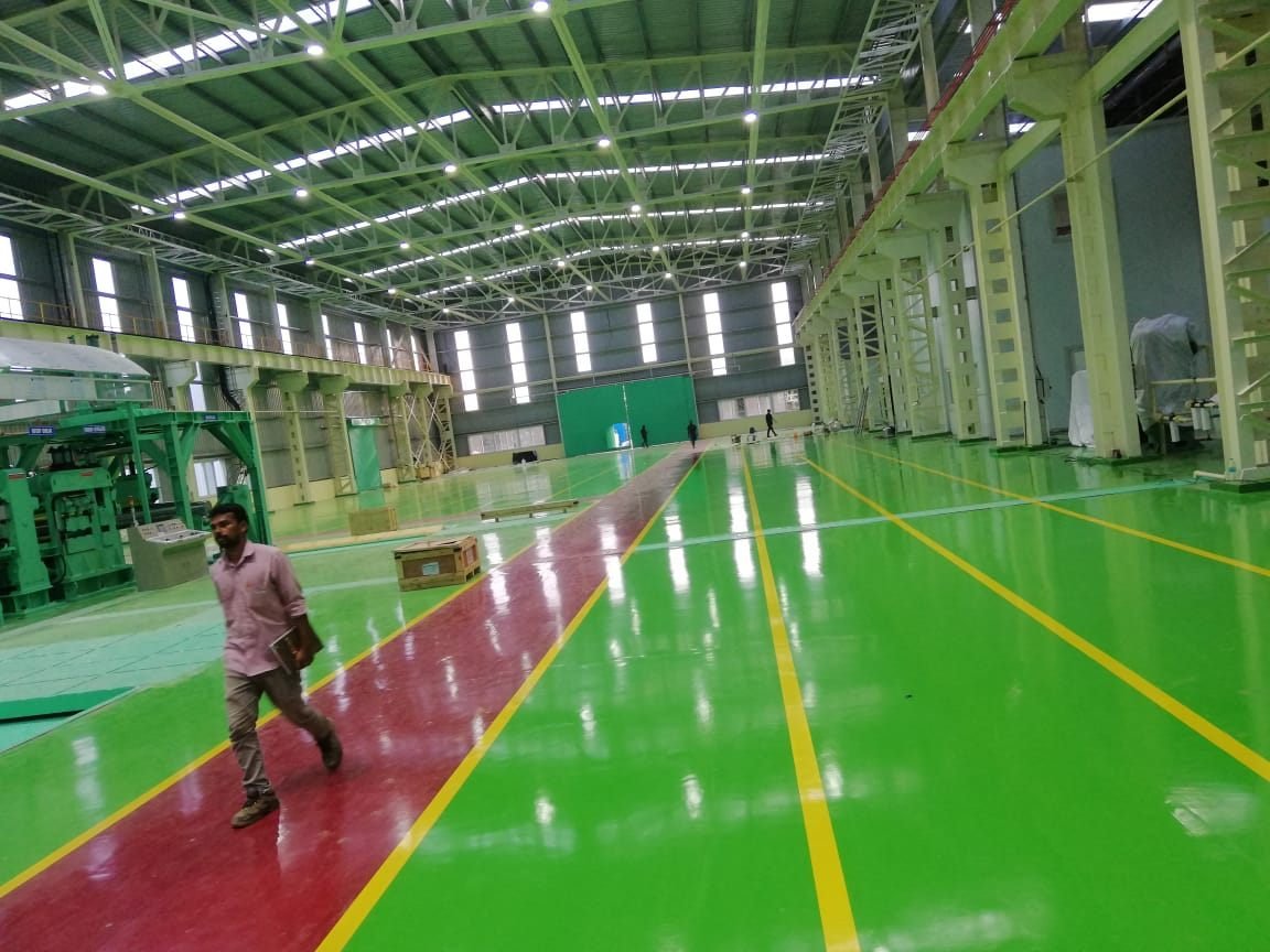 Factory floor - SARA TECH epoxy flooring project