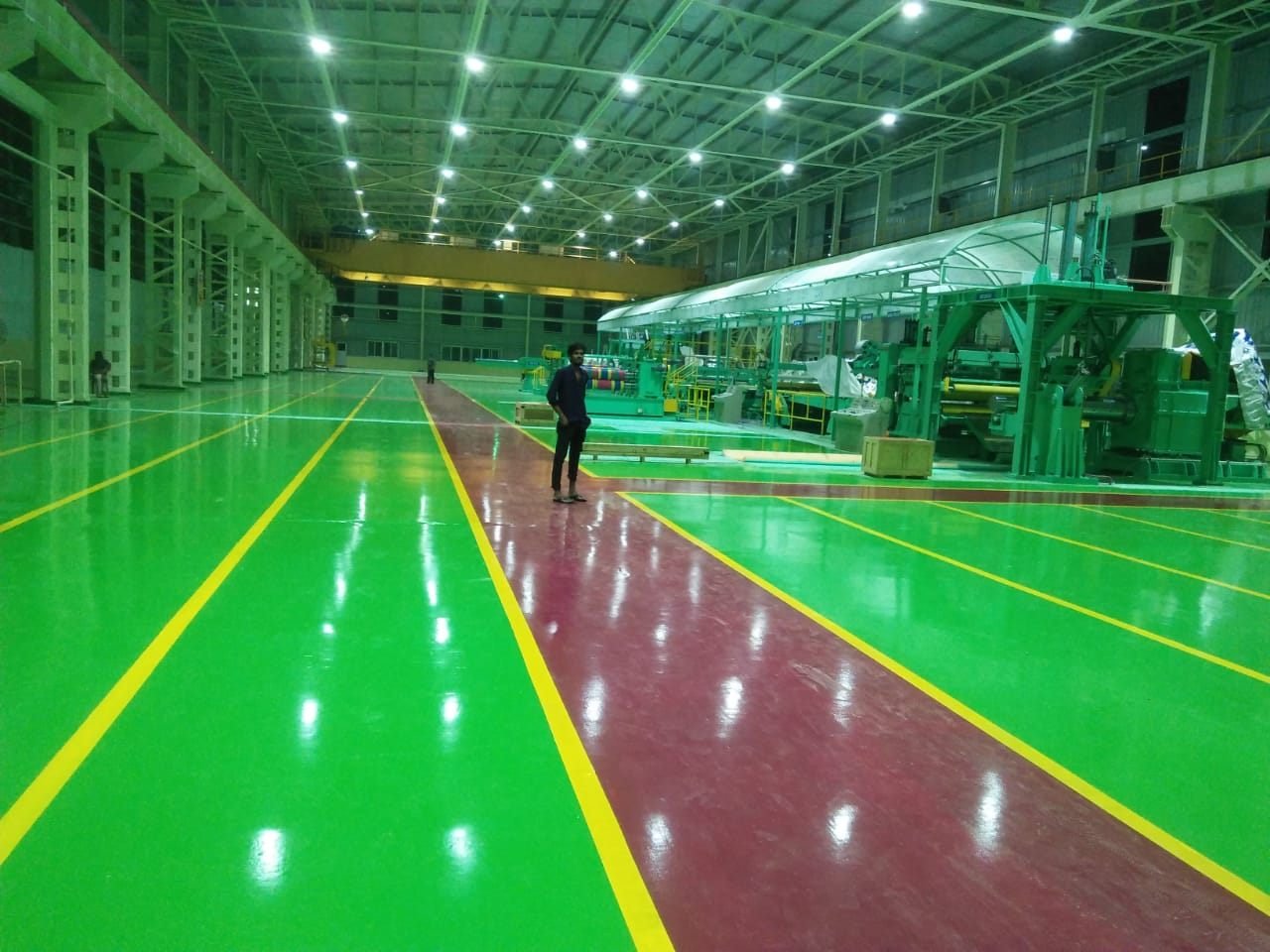 Factory lanes - SARA TECH epoxy flooring project