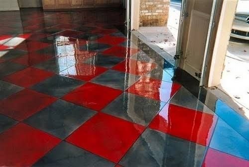 Decorative checker - SARA TECH epoxy flooring project